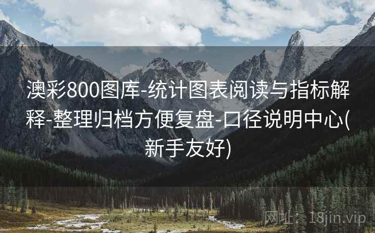 澳彩800图库-统计图表阅读与指标解释-整理归档方便复盘-口径说明中心(新手友好)